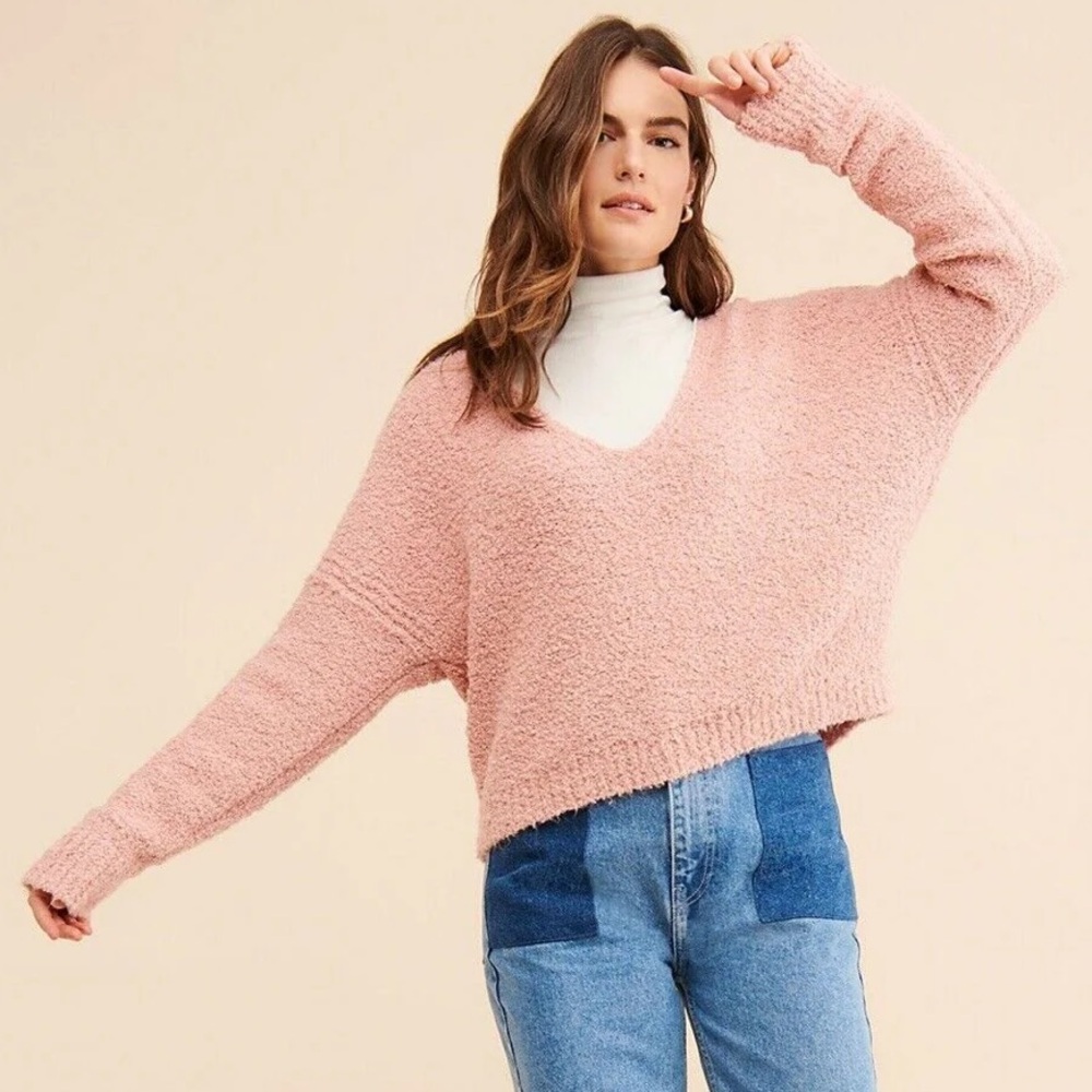 Free People Finders Keepers V Neck Sweater size XS